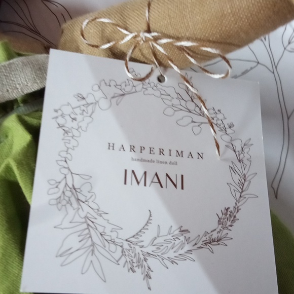 Harperiman handmade linen doll 14 in imani - Picture 3 of 5